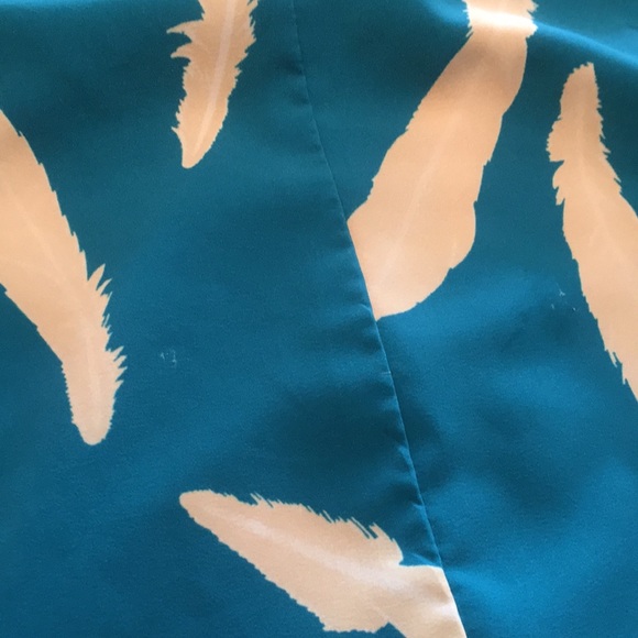 Karen Zambos Colton feather print shift dress - Picture 5 of 5